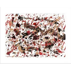 Decorativo cuadro abstracto estilo Pollock Arte y decoración Cuadros Abstractos modernos 