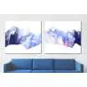 Ensemble de grandes toiles diptyques Peintures abstraites 