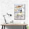 Toile abstraite gris paradisiaque Peintures abstraites Toile abstraite gris paradisiaque Peintures abstraites