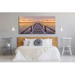 cuadro lienzo decoración dormitorio cabecero cama