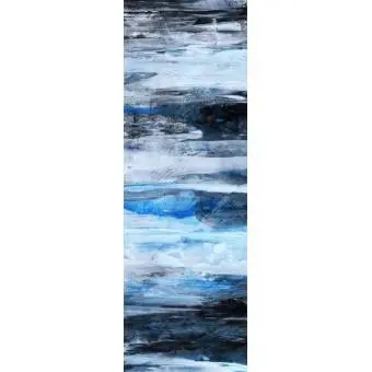 Lienzos grandes verticales azules Abstracto Moderno 