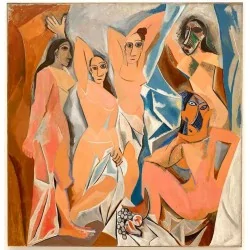 Cuadro Señoritas de Avignon Pintor Famoso Picasso Arte y decoración Cuadros Grandes, gran formato XXL 