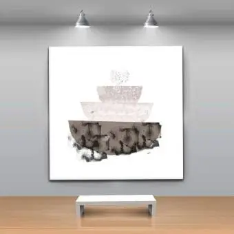 Abstracción minimalista estilo nórdico Abstracto Moderno 