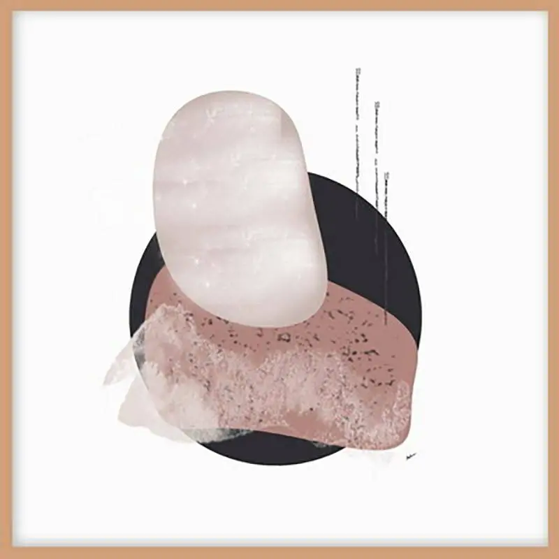 Obra estilo nórdico con marco Abstracto Moderno 