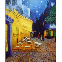 Comprar online cuadro cafe terrace Van Gogh pintado a mano