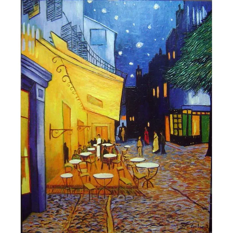 Lienzo Famoso Van Gogh Café Terrace Cuadros grandes 