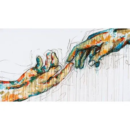 Interpretación Cuadro famoso para Dormitorio "Creación"