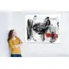 Toile abstraite contemporaine en noir et blanc Peintures abstraites Toile abstraite contemporaine en noir et blanc Peintures abstraites