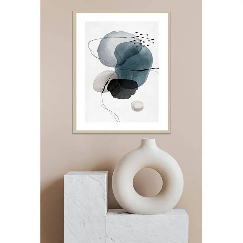 Decoración pared con marco Armonía Escandinava Abstracto Moderno 