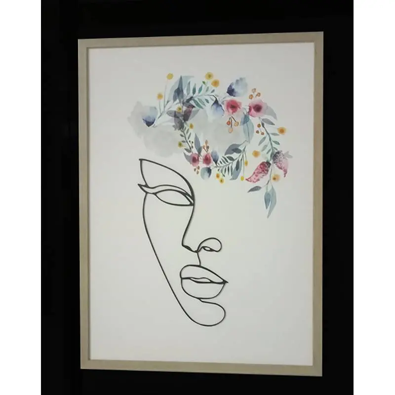 Creativo Retrato relieve Cuadros para Salón 