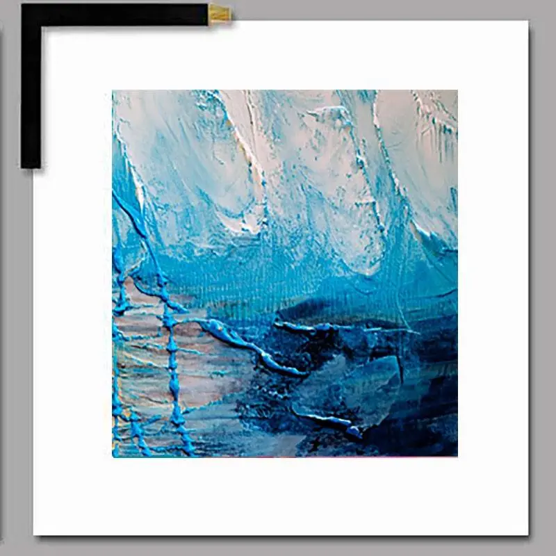 Abstracción azul enmarcada Cuadros pequeños para regalar Abstracción azul enmarcada Cuadros pequeños para regalar