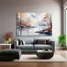 Moderno Paisaje en lienzo Cuadros grandes 