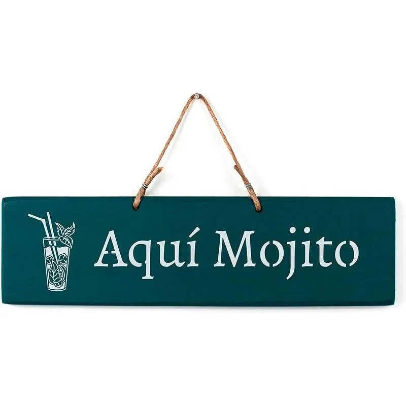 Cartel vintage azul pato Carteles de madera personalizados 