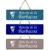 Cartel artesanal rincón de la barbacoa Carteles de madera personalizados 