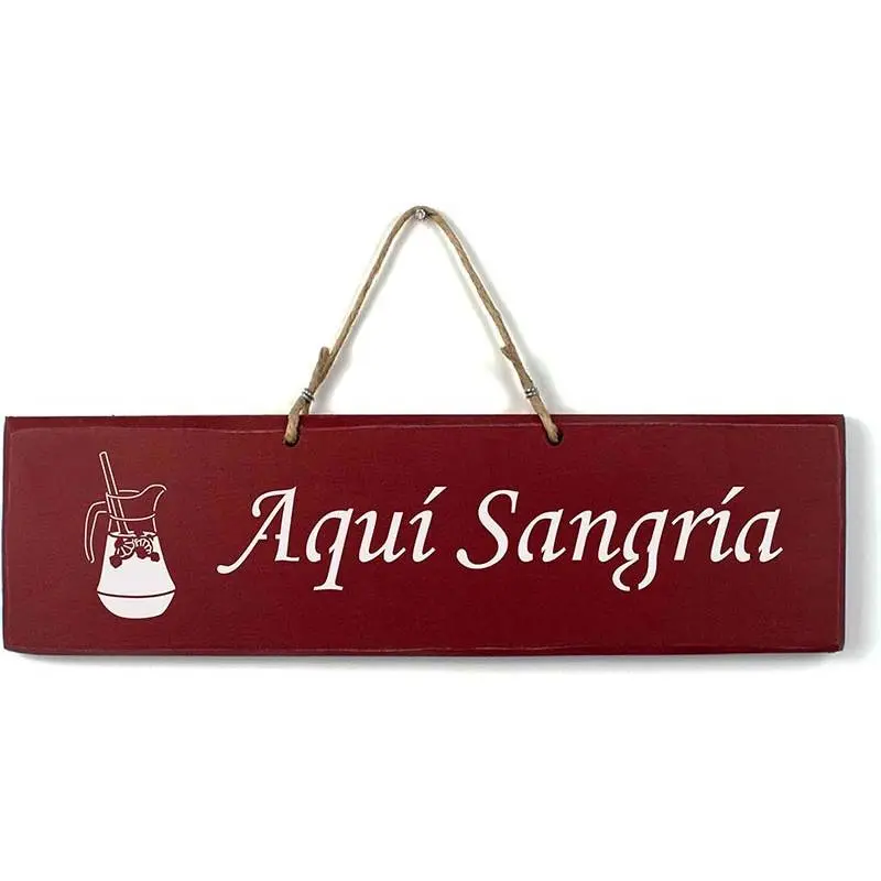 Placa de madera decoración burdeos Carteles de madera personalizados 