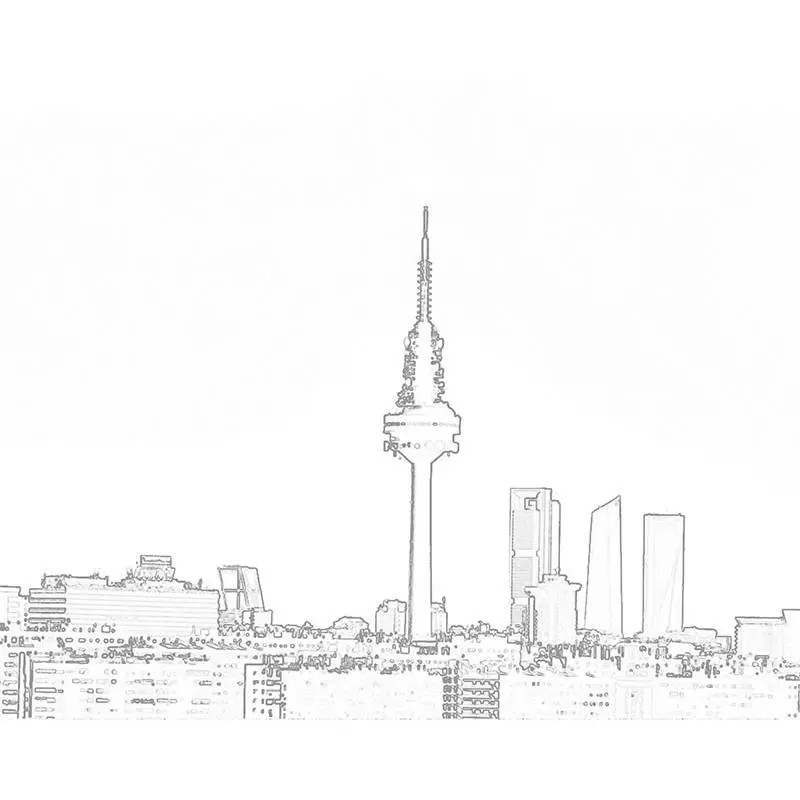 Lienzo Piruli Madrid para colorear Lienzos predibujados con dibujos para pintar Lienzo Piruli Madrid para colorear Lienzos predibujados con dibujos para pintar