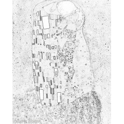 Predibujado "El Beso" Klimt