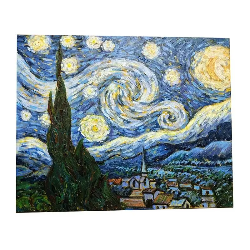 La Noche Estrellada de Van Gogh Cuadros famosos | Reproducciones en Lienzo La Noche Estrellada de Van Gogh Cuadros famosos | Reproducciones en Lienzo