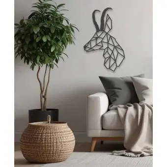 Silhouette animale origami : Bouquetin alpin Art en Bois pour Décorer les Murs : Plaques, Silhouettes et Plus 