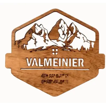 Décoration murale en bois Valmeinier Alpes Françaises artisanale Art en Bois pour Décorer les Murs : Plaques, Silhouettes et Plus 
