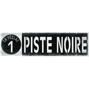 Panneau en Bois “La Féclaz 2 – Piste Noire” – Style Montagne Premium Panneaux décoratifs en bois personnalisés 