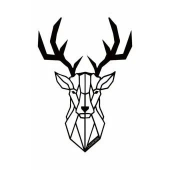 Figura de rebeco alpino en origami Chamonix 50 cm Arte en Madera para Decorar Paredes: Plaquetas, Siluetas y Más 