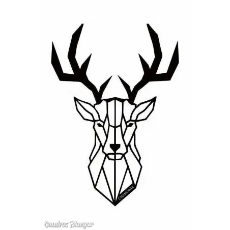 Figura de rebeco alpino en origami Chamonix 50 cm decoración en madera