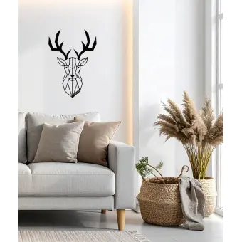 Figura de rebeco alpino en origami Chamonix 50 cm Arte en Madera para Decorar Paredes: Plaquetas, Siluetas y Más 