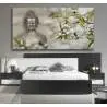 Relajante lienzo Buda flores Tableaux pour chambre parentale 