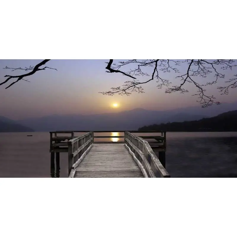 LIenzo Relajante Puesta de sol Cuadros Dormitorio 