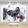 Toile abstraite contemporaine en noir et blanc Peintures abstraites Toile abstraite contemporaine en noir et blanc Peintures abstraites