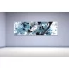 Cuadro abstracto lienzo azul cuadro grande horizontal decorativo venta online