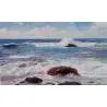 Cuadro Paisaje olas marinas pintado a mano Cuadros Pintados a Mano 