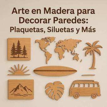 Art en Bois pour Mur | Plaques et Silhouettes Décoratives