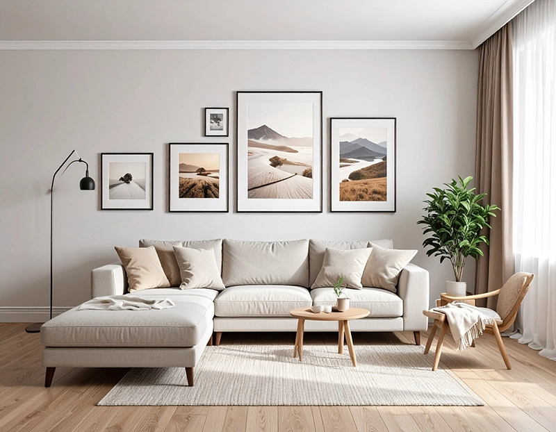 grupo de cuadros modernos