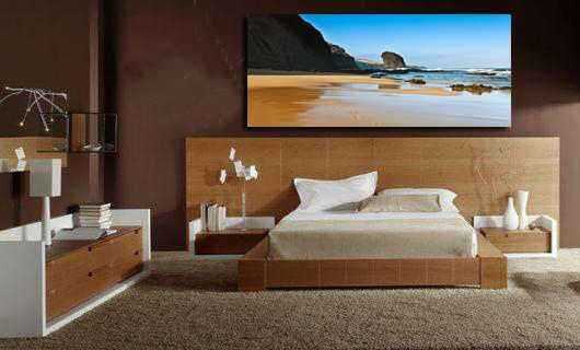 Cuadros de paisajes bonitos playa arena cuadro foto lienzo para dormitorio