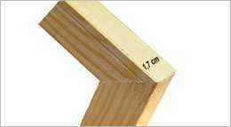bastidor de madera simple 1,7 cm