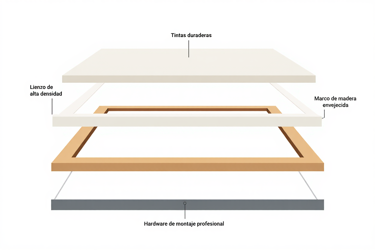 Estructura técnica del lienzo