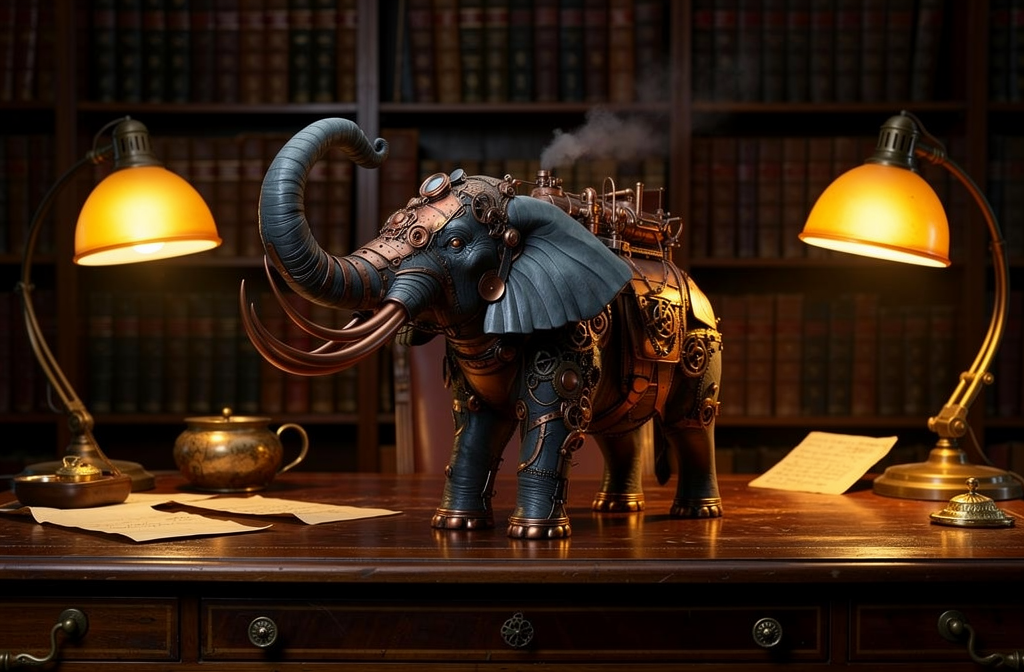 Cuadros steampunk animales en lienzo para decorar tu hogar